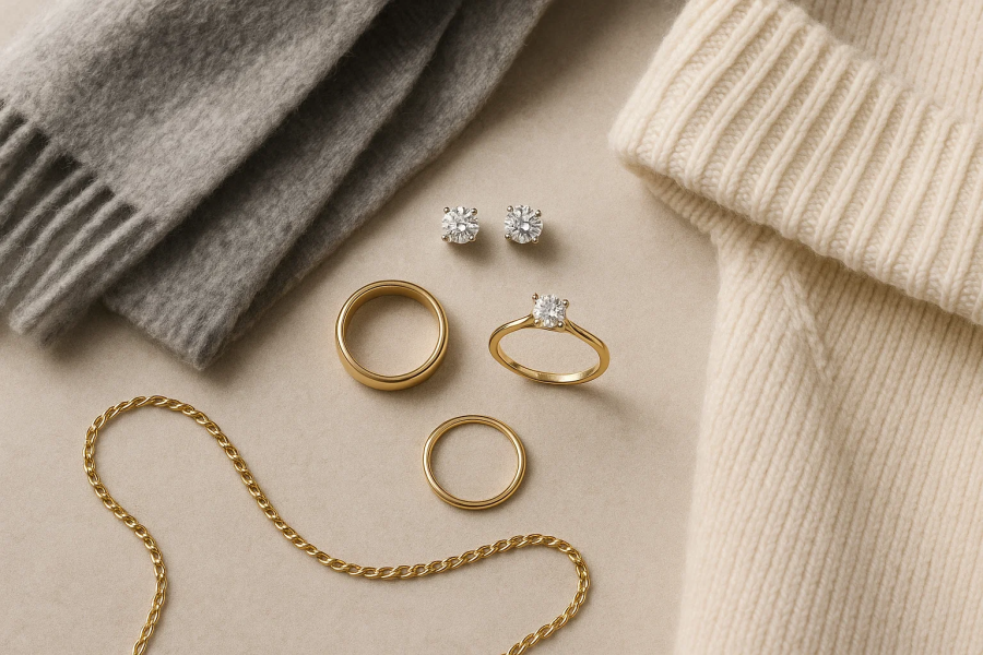 How to Style Jewelry with Winter Coats and Scarves Without Damage