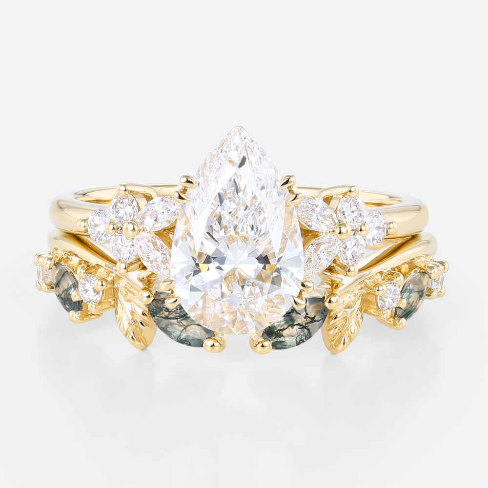 rose-gold-ring-set-lab-diamond-wedding-band-engagement-ring-set