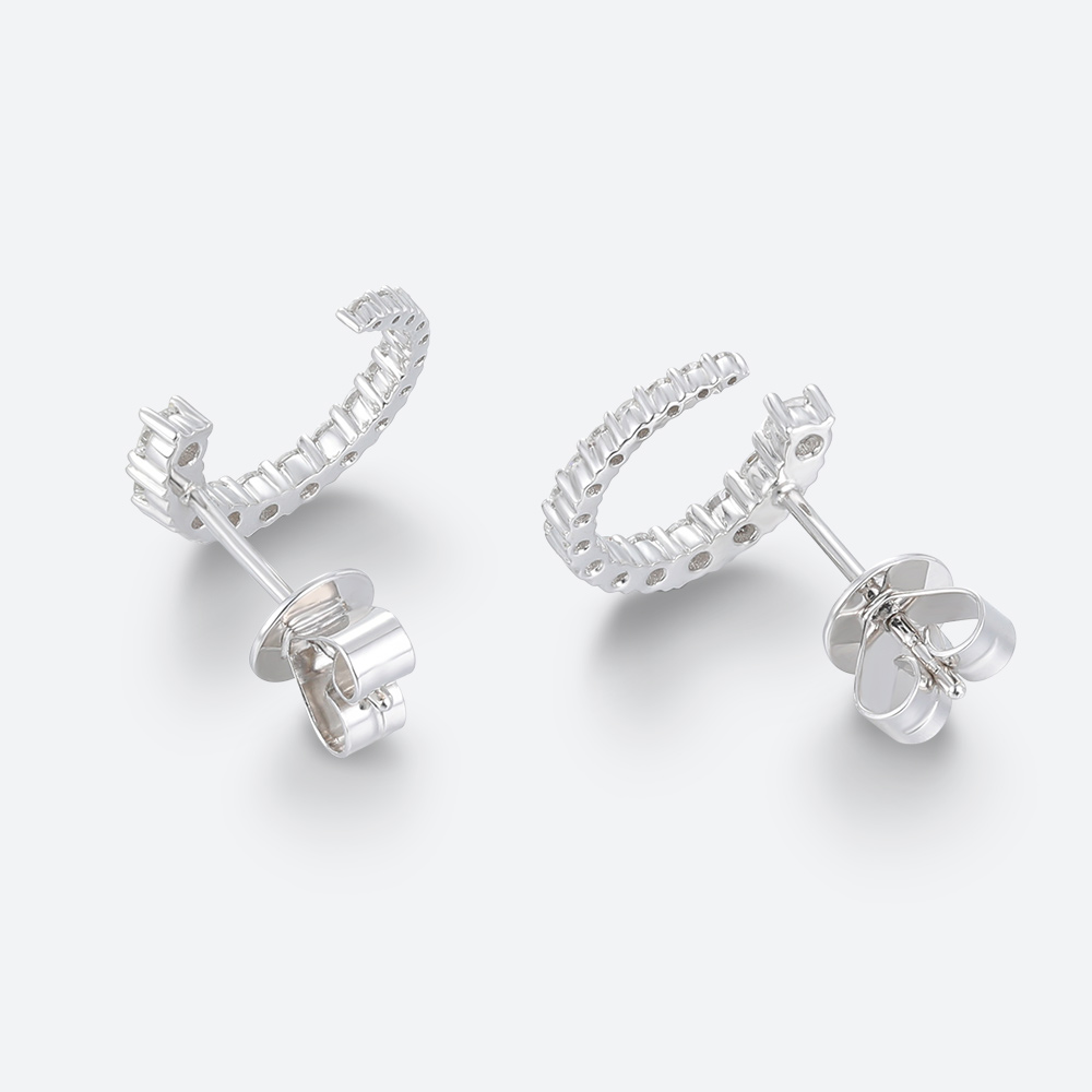 Lab Grown Diamond Earrings Gold Diamond Stud Earrings