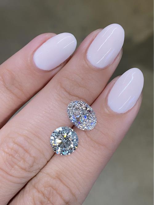 Oval vs Round Diamond on Finger Which One Looks Better