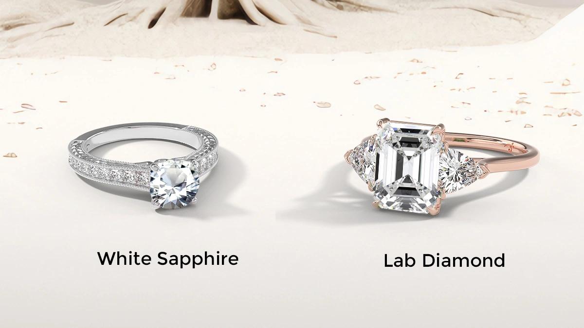 Lab-Grown Diamond vs. White Sapphire: Which One Shines Brighter?