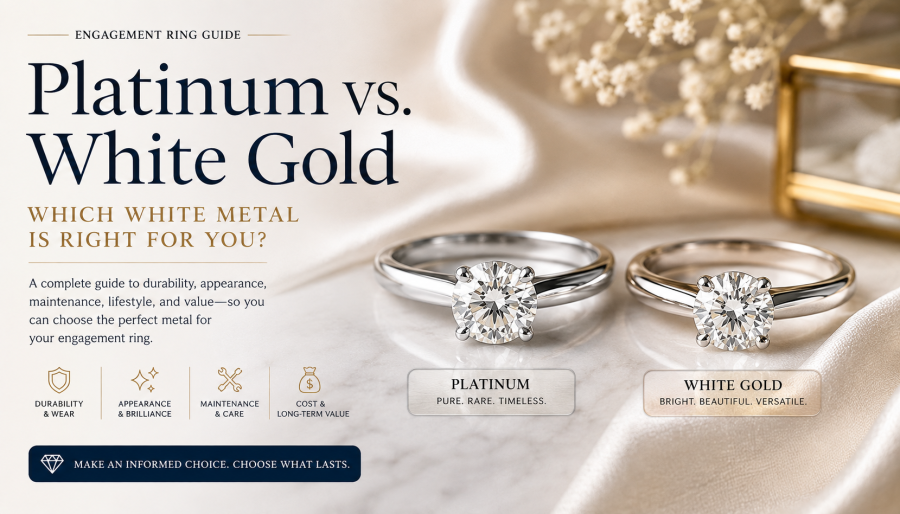 Platinum vs. White Gold: Which White Metal Is Best for Your Ring?