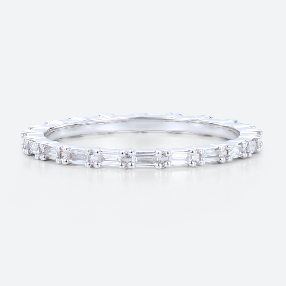 Lab Diamond Promise Ring White Gold Marriage Rings Eternity Ring