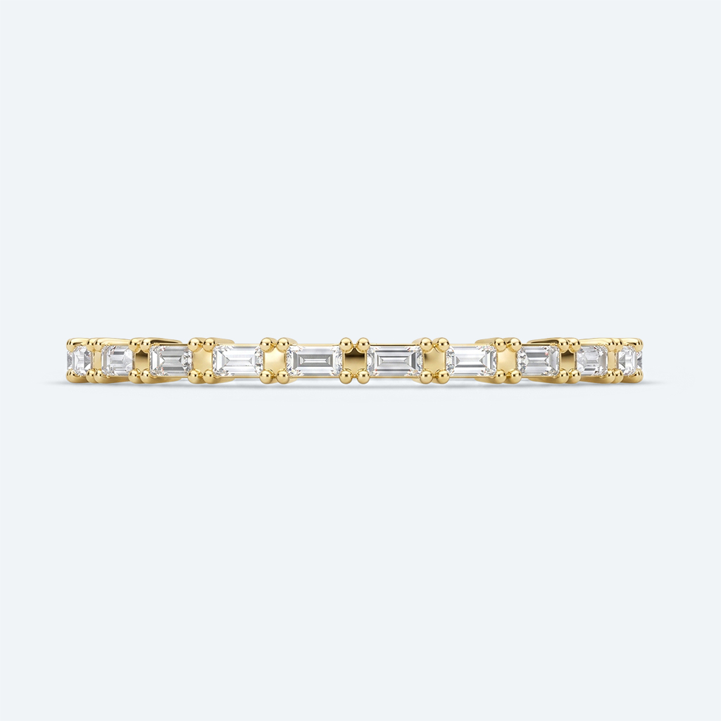 White Gold Lab Diamond Eternity Wedding Band Radiance Stacking Rings