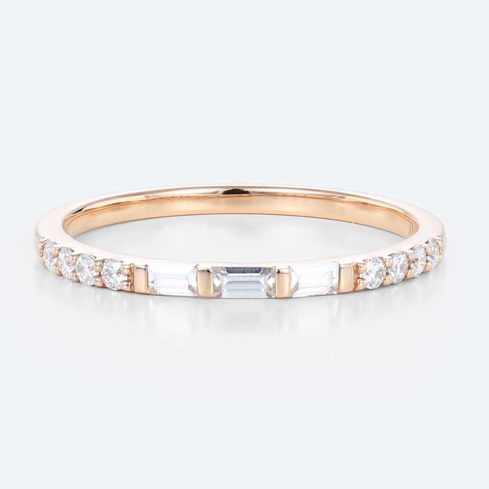 Half Eternity Diamond Ring Lab Created Diamond Anniversary Ring
