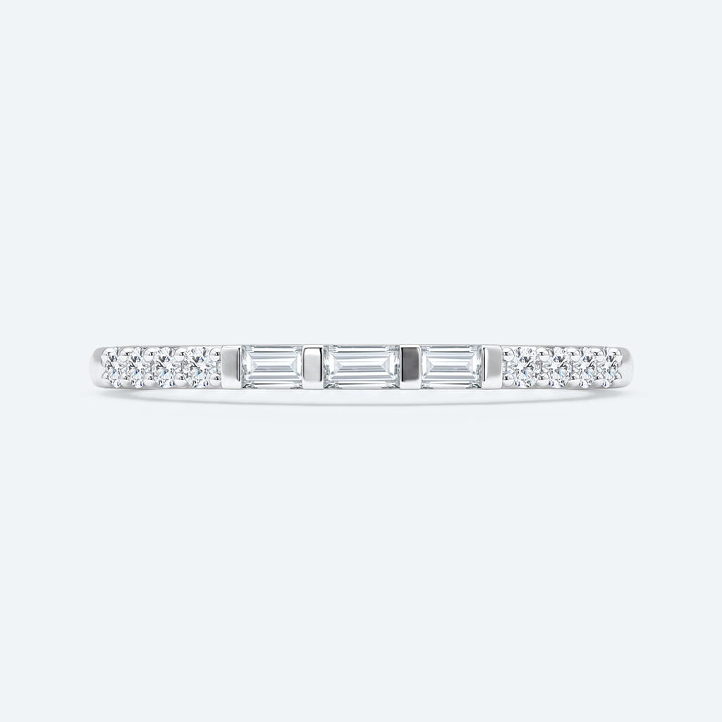Half Eternity Lab Diamond Ring Rose Gold 0.22ct Anniversary Ring