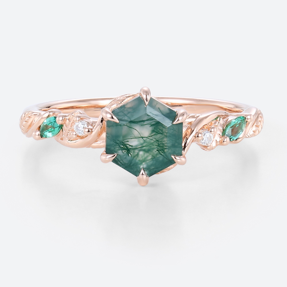 Nature Inspired Wedding Rings Rose Gold Beautiful Engagement Rings