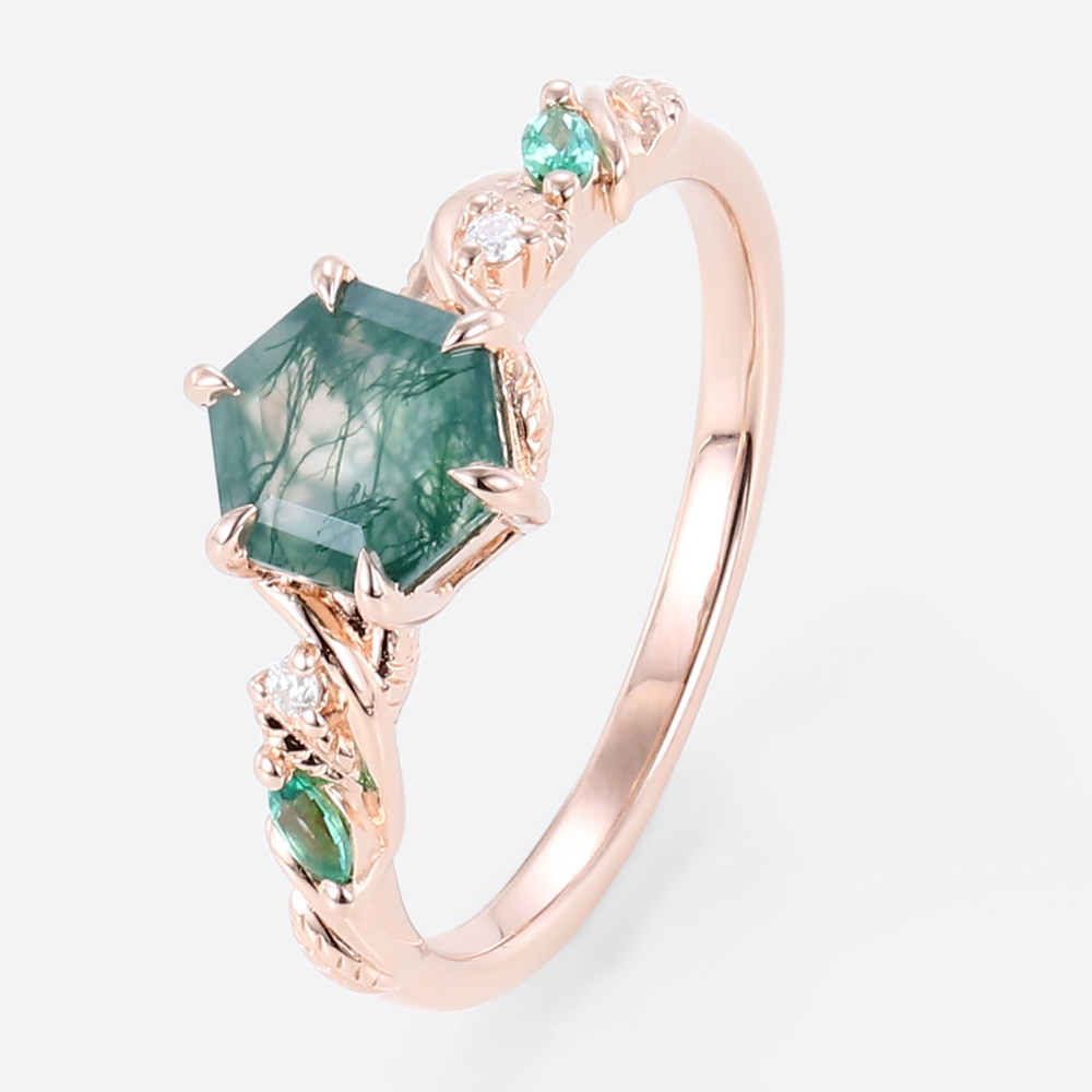 Nature Inspired Wedding Rings Rose Gold Beautiful Engagement Rings