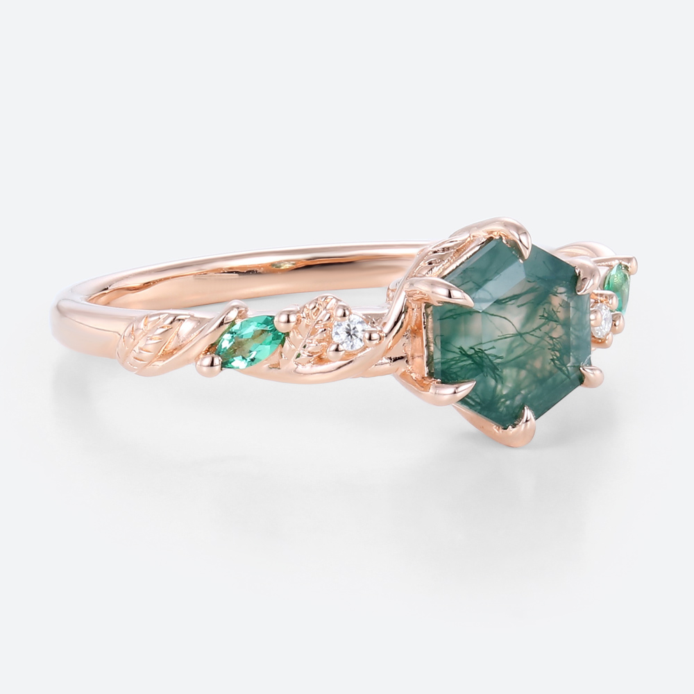 Nature Inspired Wedding Rings Rose Gold Beautiful Engagement Rings