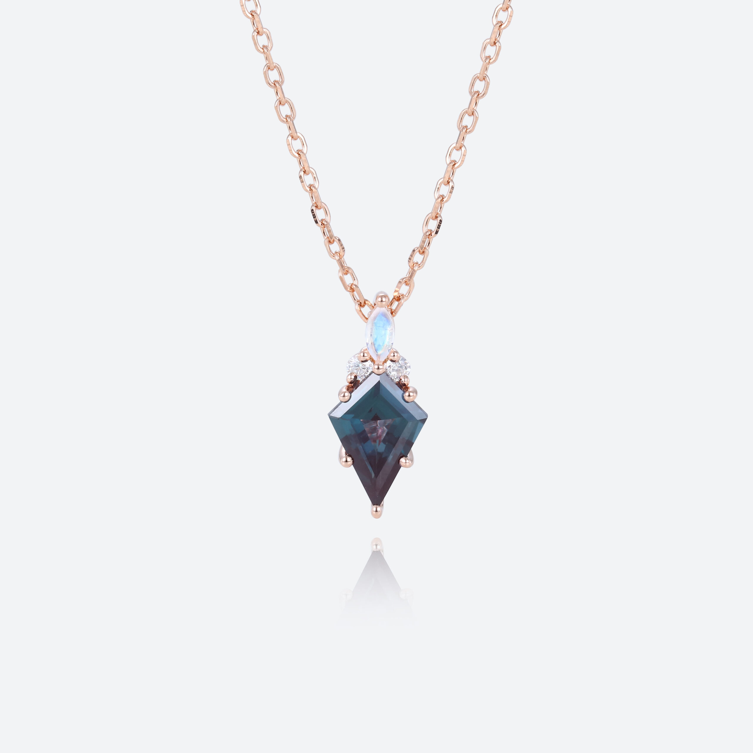 Alexandrite Gemstone Necklace Opal Necklace Gold Pendant Necklace​