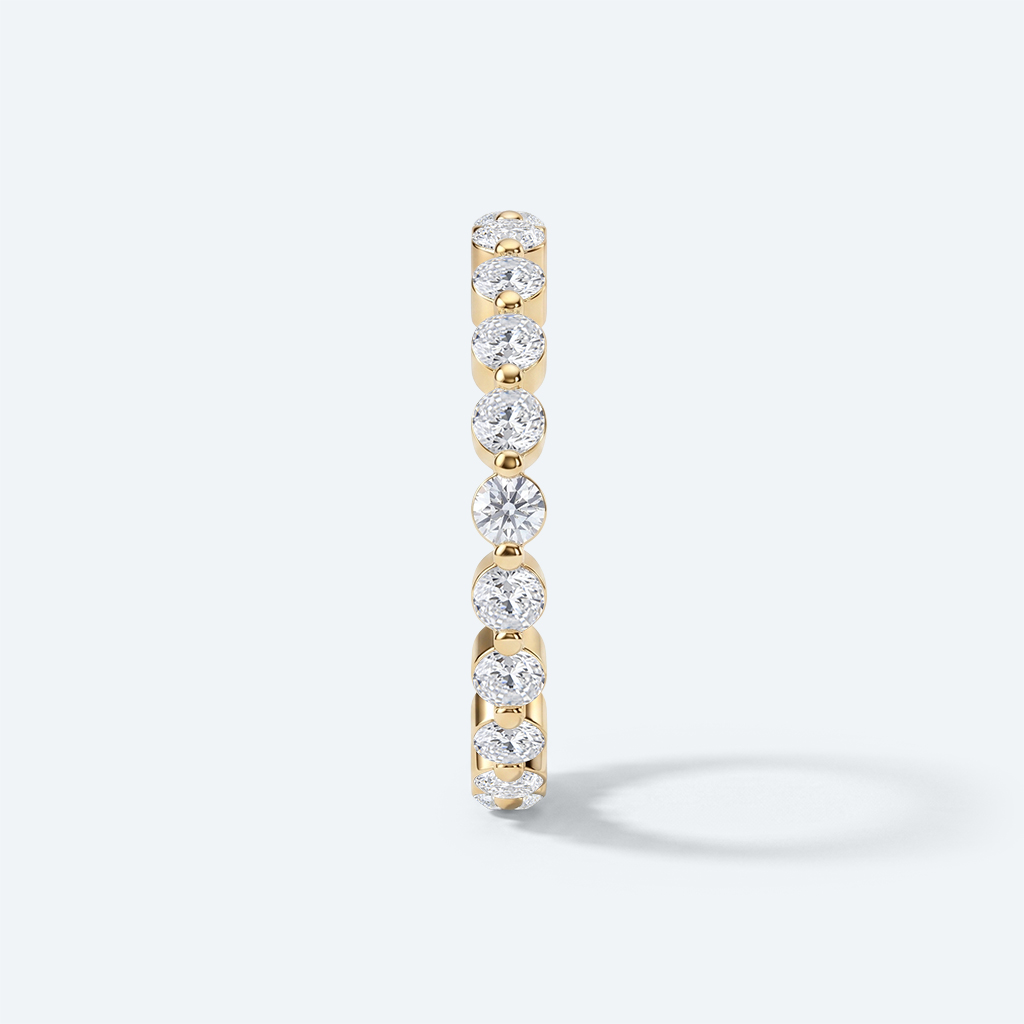 Full Eternity Eternity Wedding Rings 2.5mm Width Eternity Band