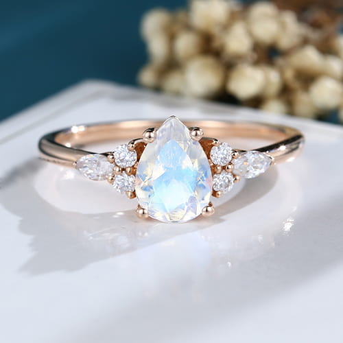 moonstone engagement ring