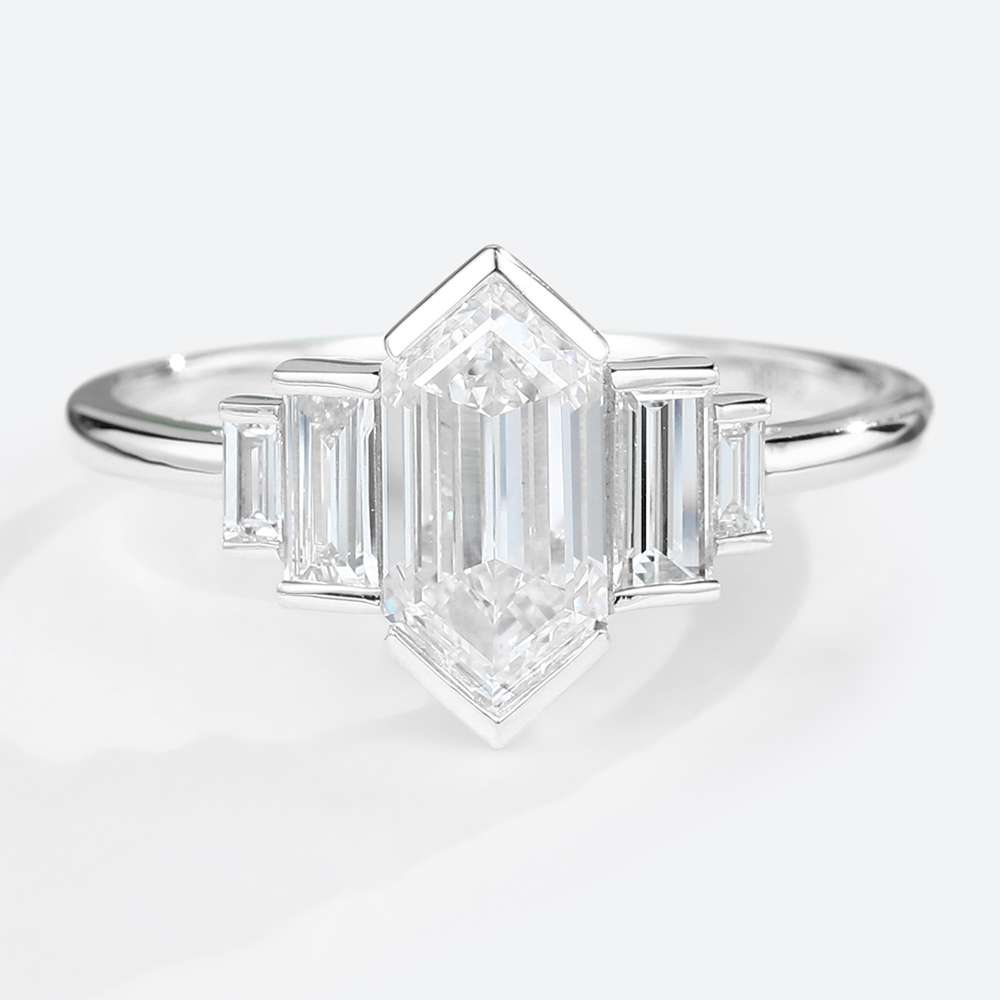 Engagement Ring Marquise Cut Moissanite Anniversary Rings Gold