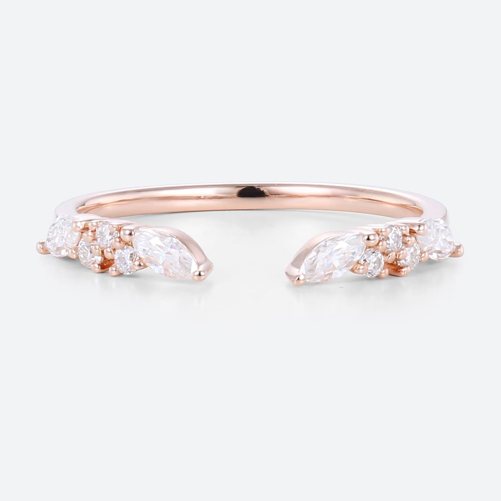 Open Band Ring​ Lab Diamond Stacking Rings Simple Ring Design