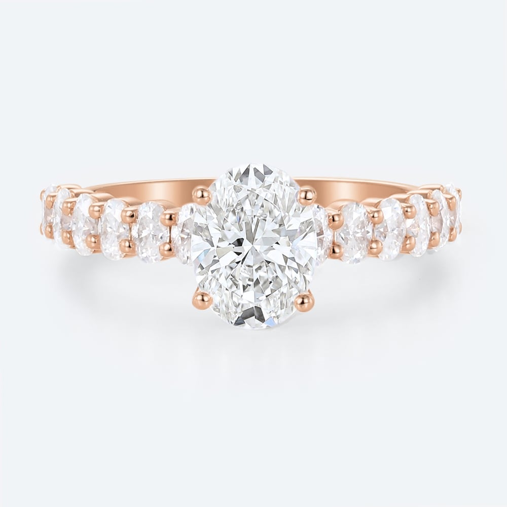 1.5 Carat Oval Diamond Ring Lab Diamond Jewelry Classic Wedding Ring