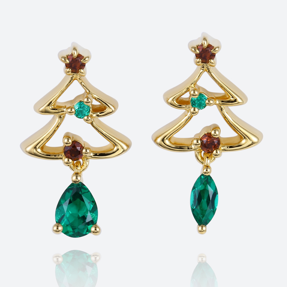 Earrings Dangle Earrings Lab Grown Emerald Earring Christmas Gifts for Sisters