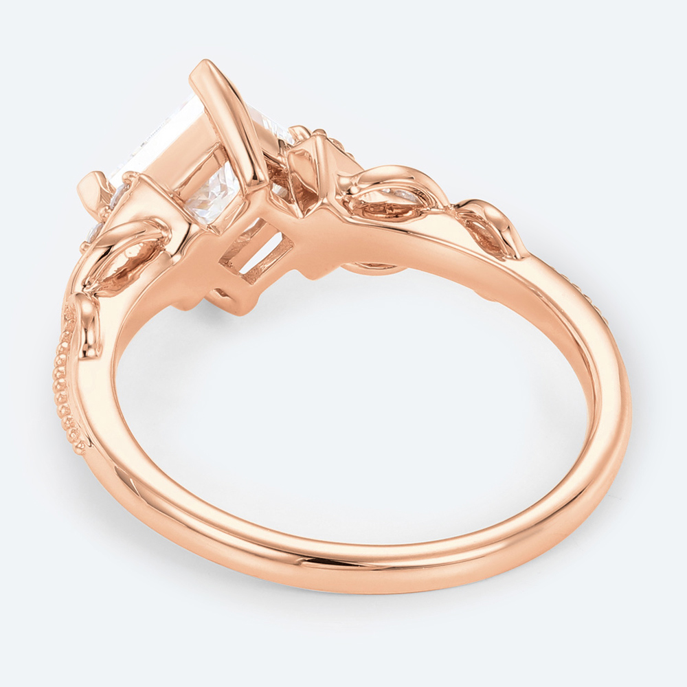 Princess Cut Lab Diamond Promise Ring Infinity Engagement Ring