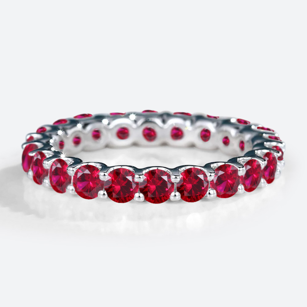 Mothers Rings with Birthstones Eternity Ring Gemstone Wedding Rings