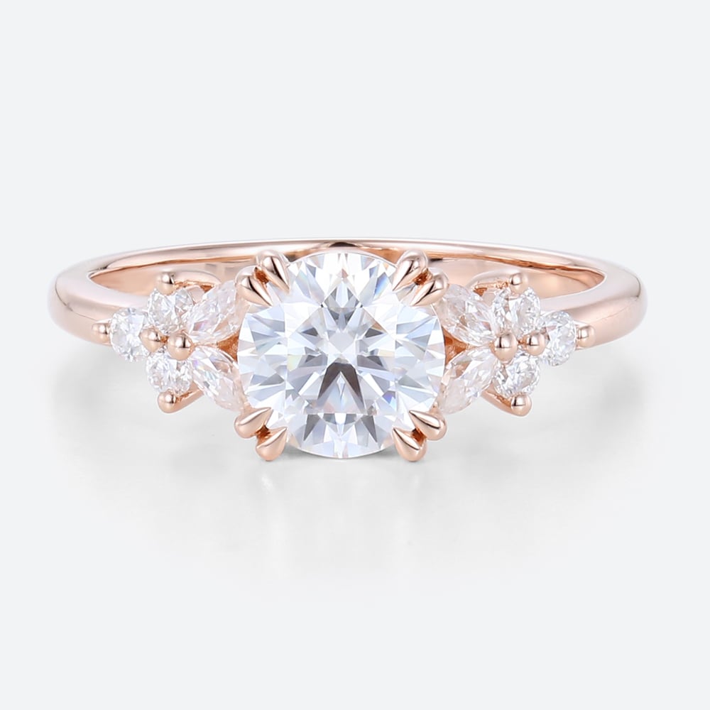 Engagement Ring Lab Diamond 1.5 Carat Round Diamond Ring