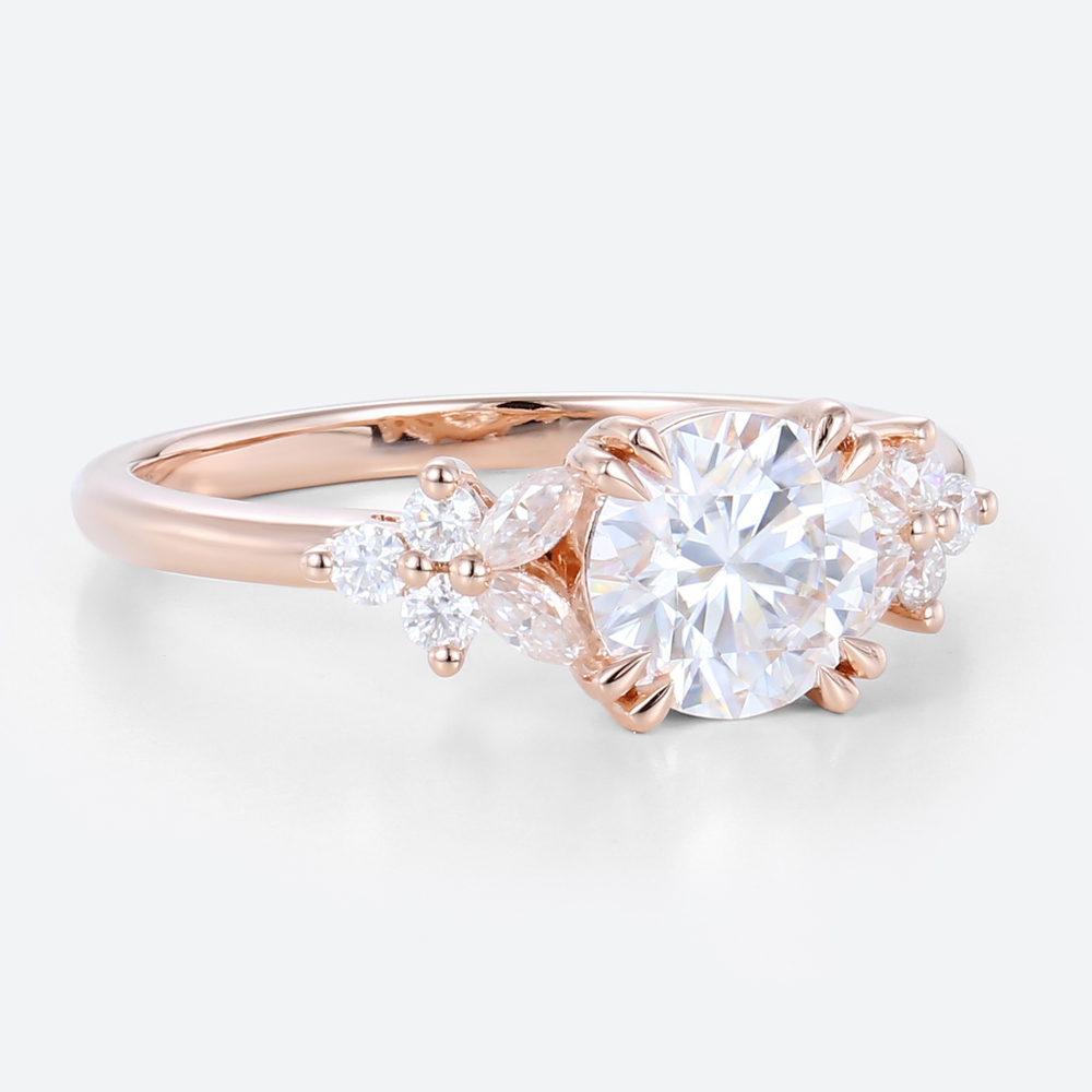 Engagement Ring Lab Diamond 1.5 Carat Round Diamond Ring