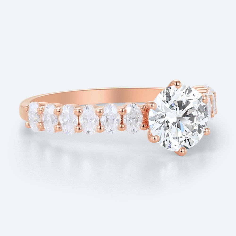 Women's Promise Rings Engagement Lab Grown Diamonds Band