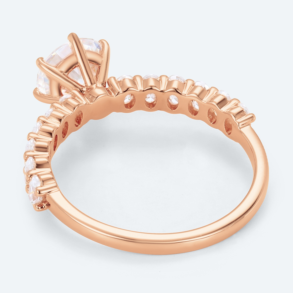 Women's Promise Rings Engagement Lab Grown Diamonds Band