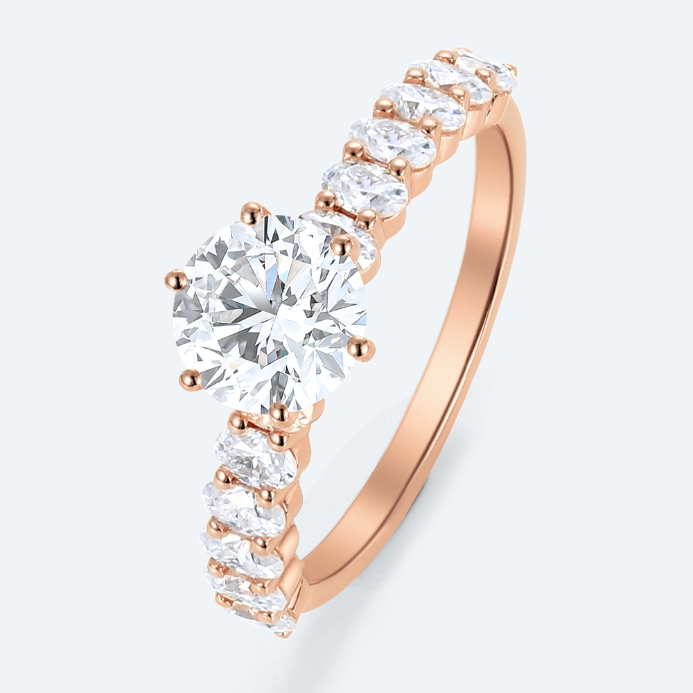 Women's Promise Rings Engagement Lab Grown Diamonds Band