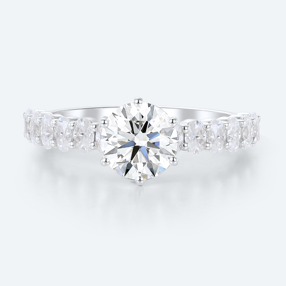 Women's Promise Rings Engagement Lab Grown Diamonds Band