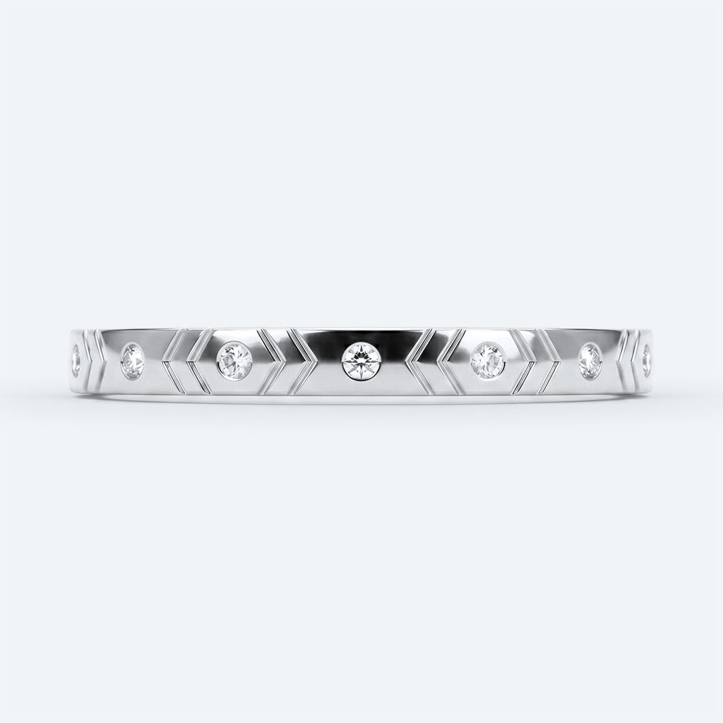 Simple Gold Wedding Band Lab Created Diamond Eternity Rings