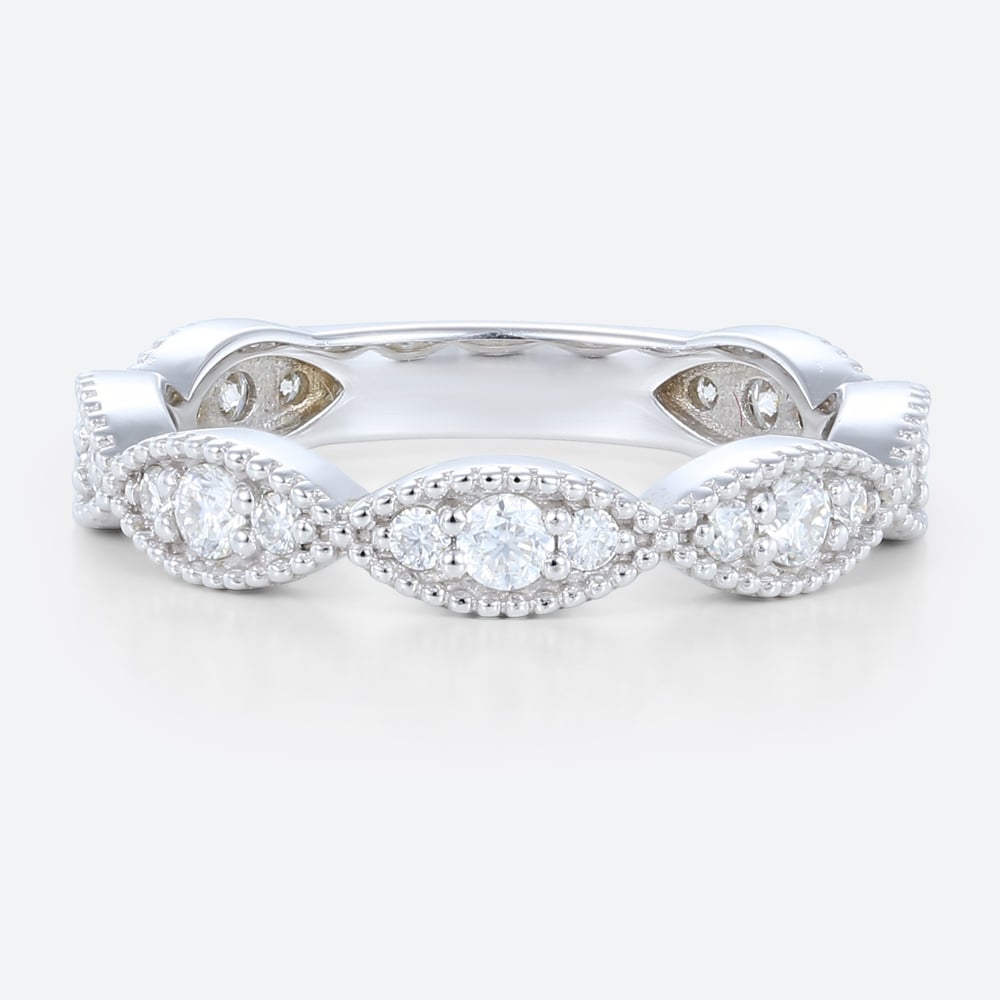 Jewelry Rings White Gold Lab Created Diamond Wedding Rings