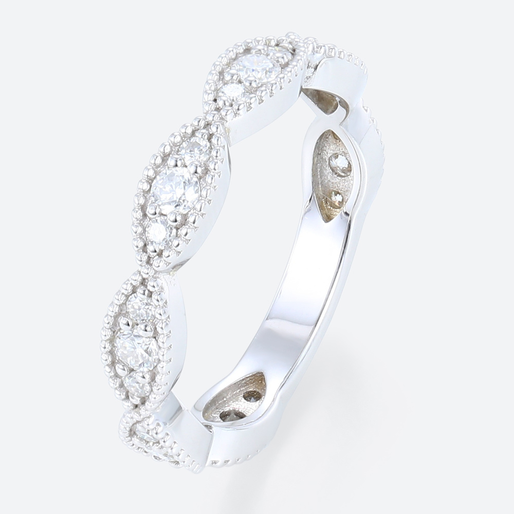 Jewelry Rings White Gold Lab Created Diamond Wedding Rings