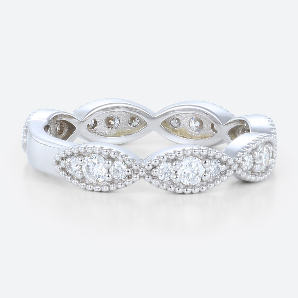 Jewelry Rings White Gold Lab Created Diamond Wedding Rings