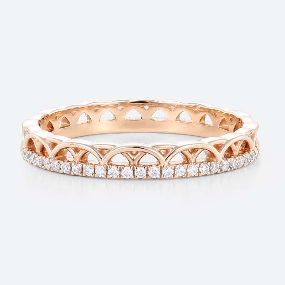 Eternity Band Stack Ring Lab Diamond Artful Design Wedding Ring