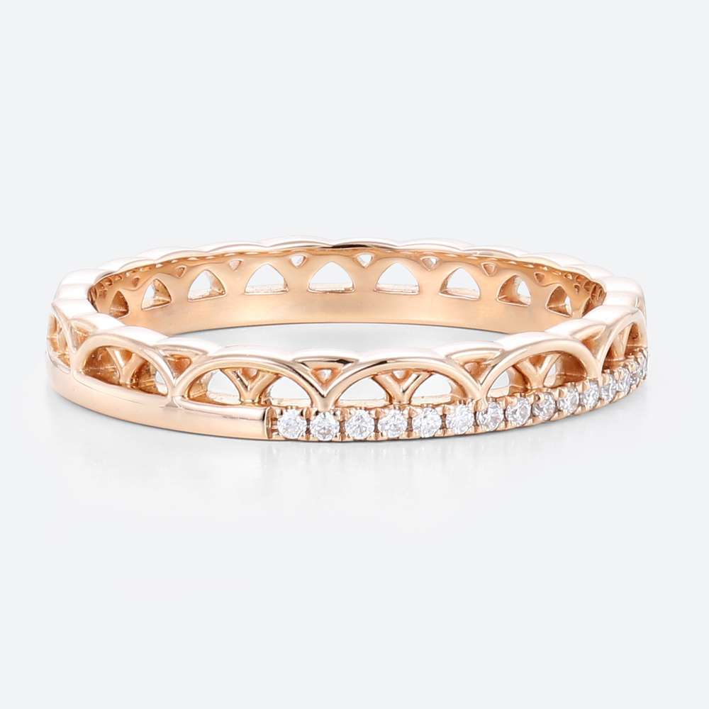 Eternity Band Stack Ring Lab Diamond Artful Design Wedding Ring