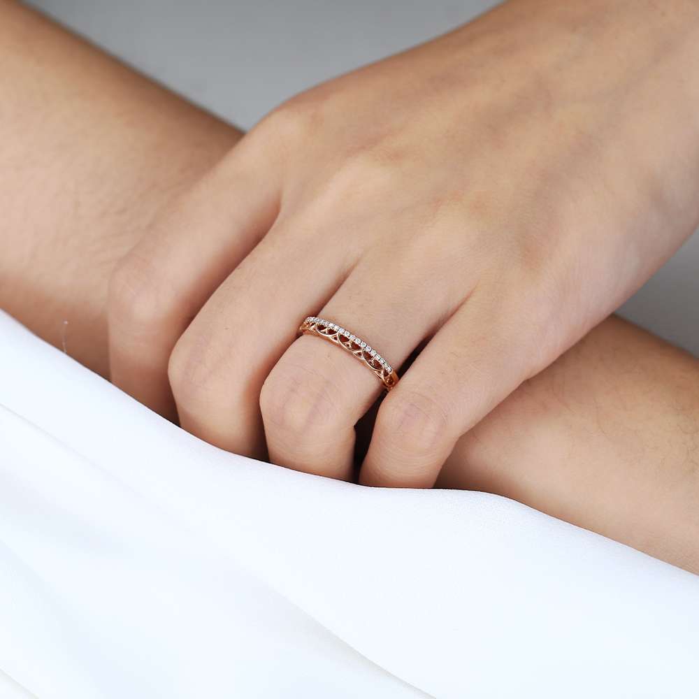 Eternity Band Stack Ring Lab Diamond Artful Design Wedding Ring