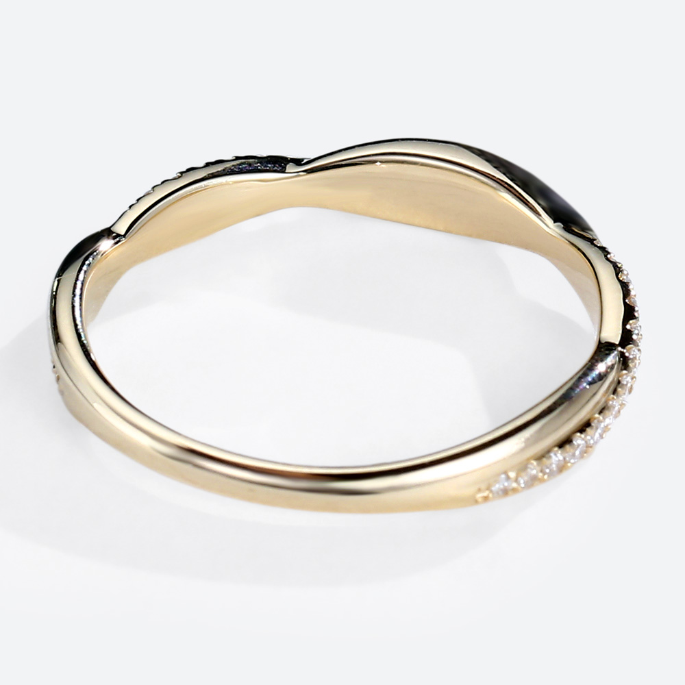 Round Cut Lab Grown Diamond Rings Rope Rings