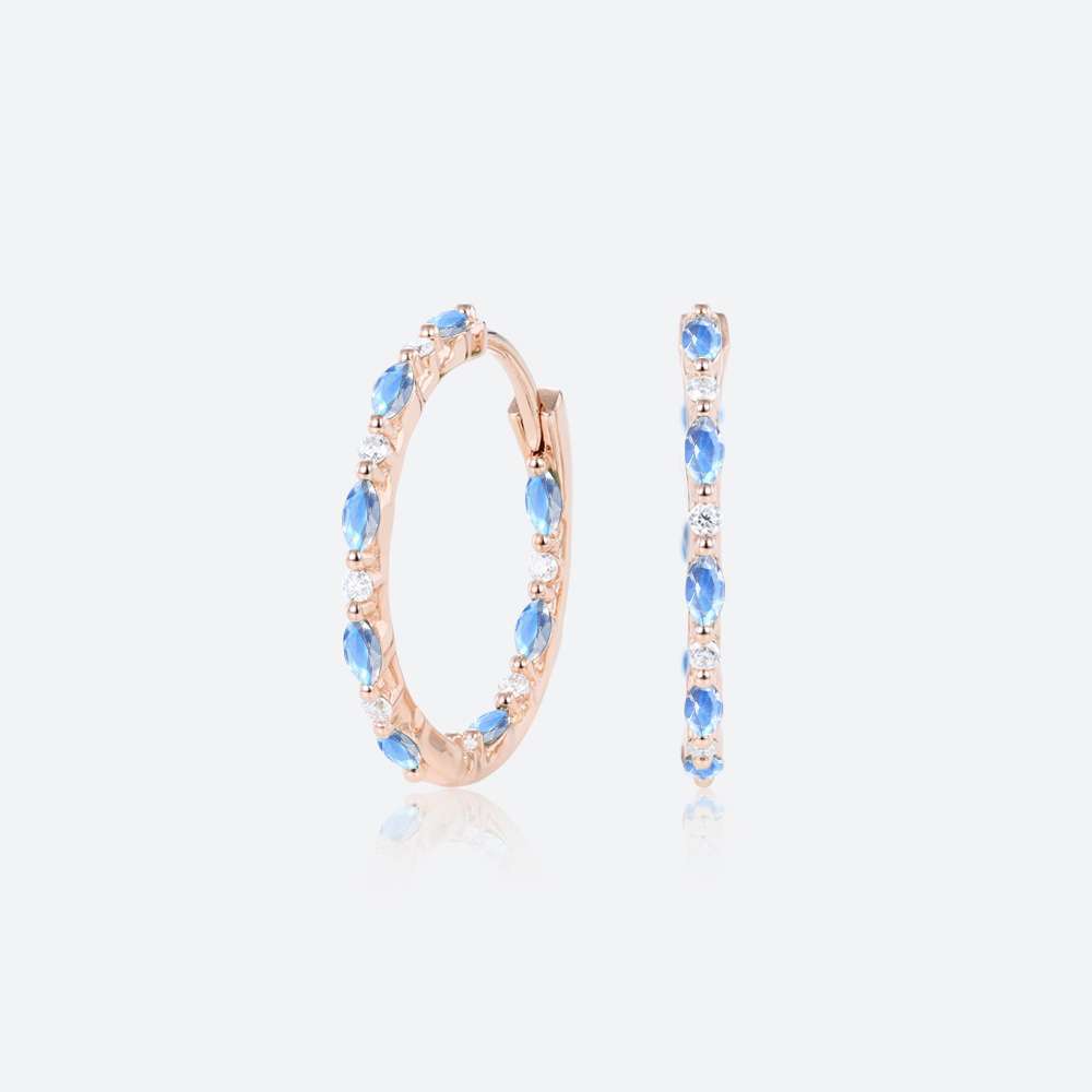 Small Gold Hoop Earrings Birthstone Ring Jewelry Wedding Earrings