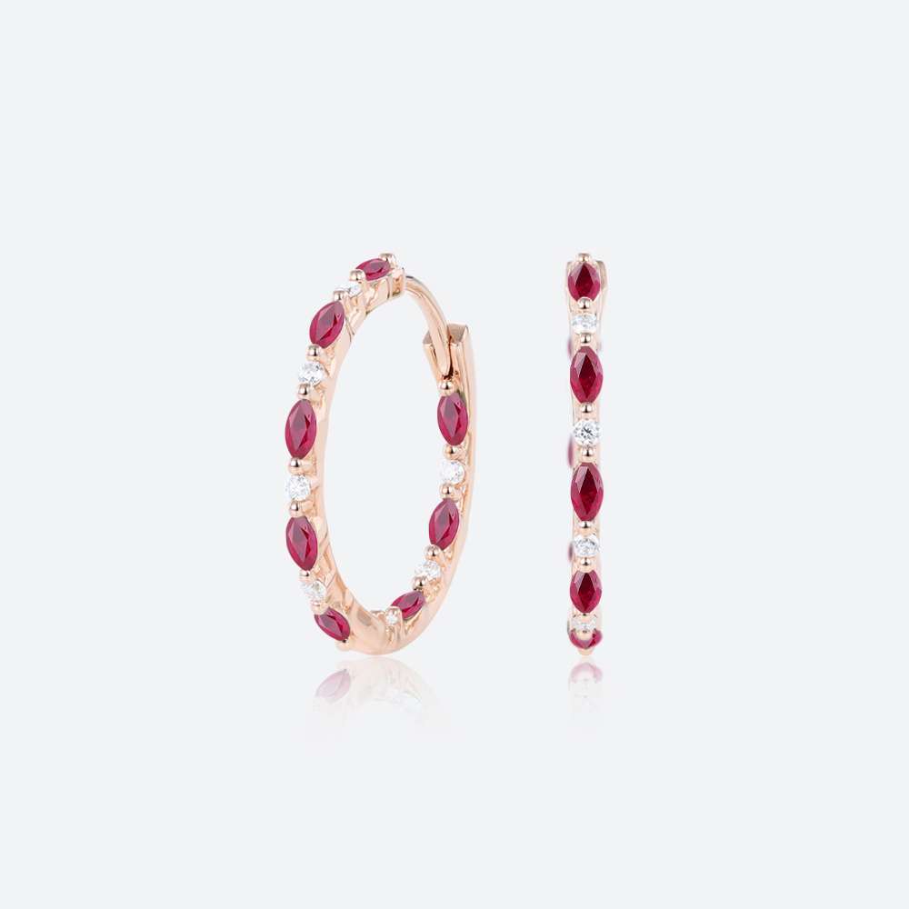 Small Gold Hoop Earrings Birthstone Ring Jewelry Wedding Earrings