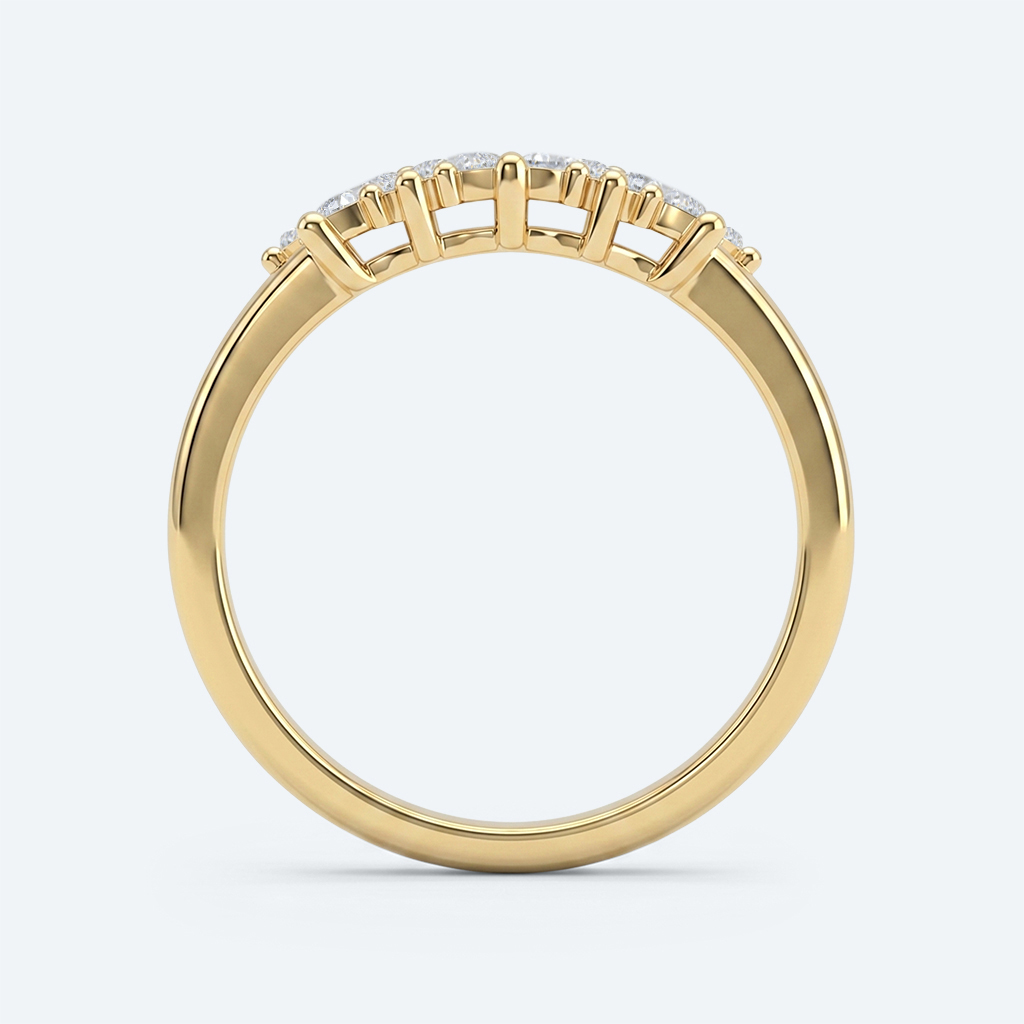 Lab Diamond Stacking Ring Marquise Cut Timeless Wedding Band