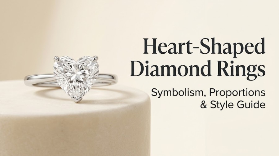 Heart-Shaped Diamond Rings: Symbolism, Proportions, and Style Guide	