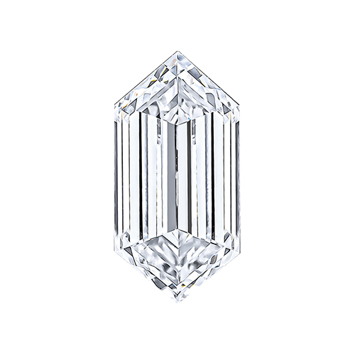 Long Hexagon Lab Grown Diamond Rings
