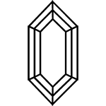 Elongated Hexagon Cut