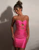 Sparkly Beaded Dark Green Cut Out Strapless Bodycon Short Homecoming Dress