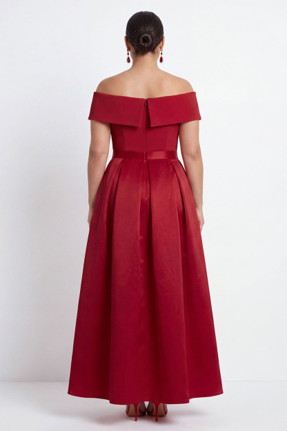 Off the Shoulder Black Plus Size A-Line Long Formal Dress