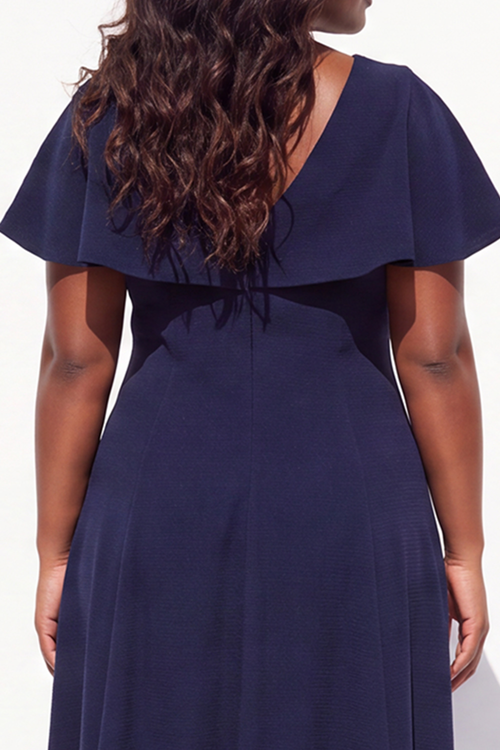 Dark Green A Line Plus Size Formal Dress with Flutter Sleeves