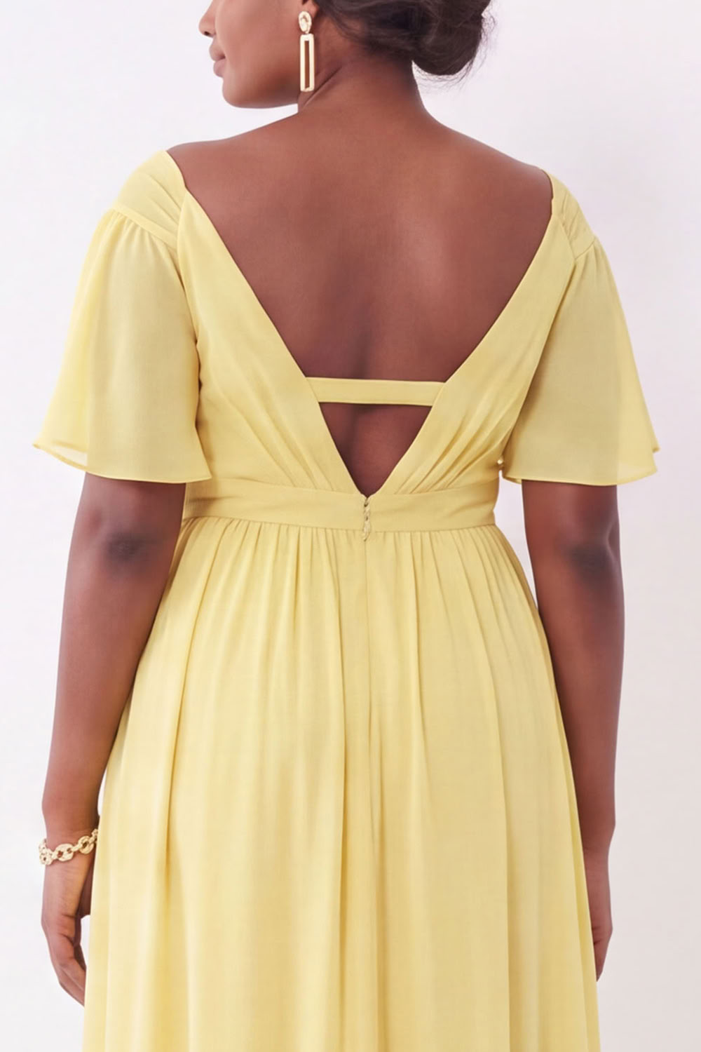 Blue A-Line Off the Shoulder Plus Size Maxi Wedding Guest Dress