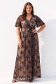 Black A Line Lace V Neck Plus Size Mother of the Bride Dress with Short Sleeves