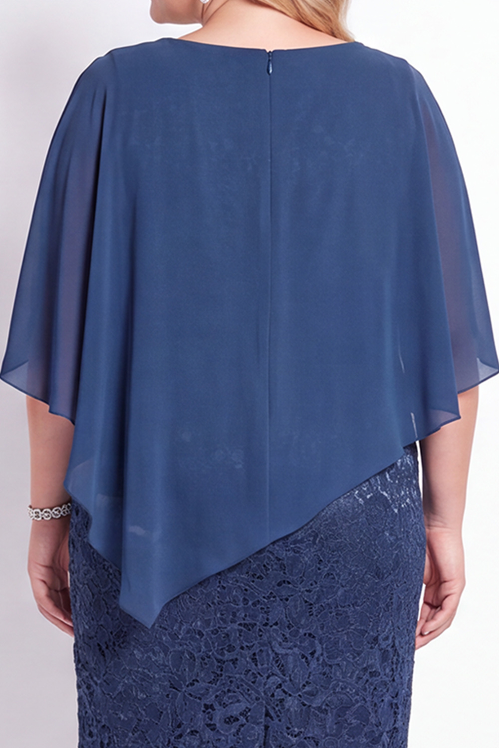Plus Size Sheath Black Floral Lace Mother of the Bride Dress