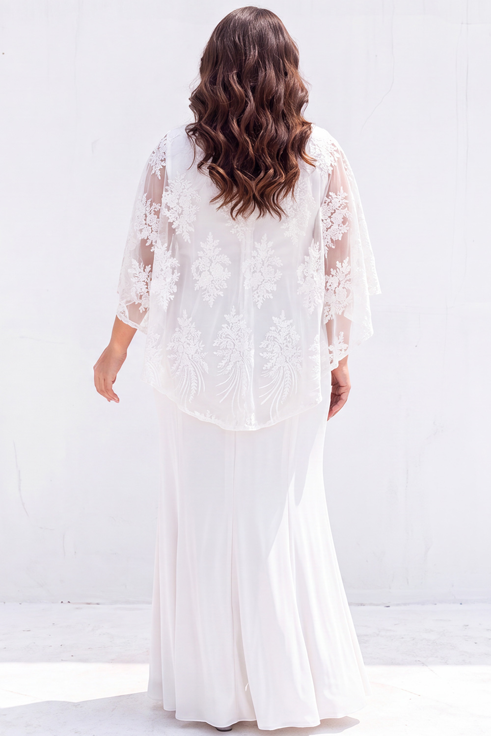 Dusty Blue Mermaid Floral Plus Size Maxi Dress