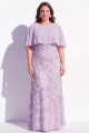 Grey Beaded Sequin 3D Flower Plus Size Mother of the Bride Dress with Cape
